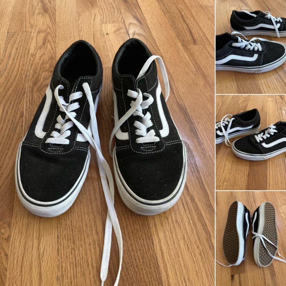 Vans Black and White Sneakers